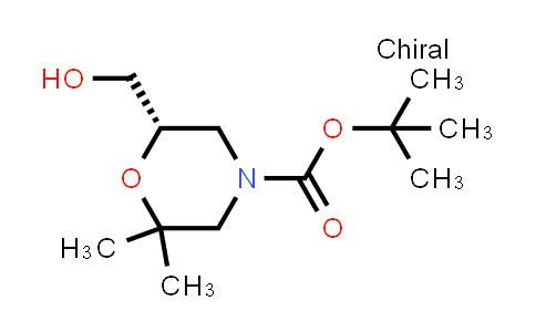 CAS No. 1400589-80-1, (S)-tert-Butyl 6-(hydroxymethyl)-2,2-dimethylmorpholine-4-carboxylate