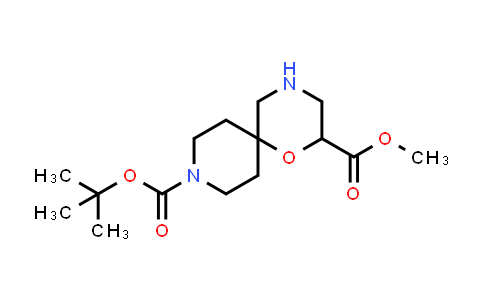 MC521696 | 1400642-87-6 | 9-(tert-Butyl) 2-methyl 1-oxa-4,9-diazaspiro[5.5]undecane-2,9-dicarboxylate