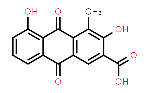 CAS No. 1401414-53-6, 2-Anthracenecarboxylic acid, 9,10-dihydro-3,5-dihydroxy-4-methyl-9,10-dioxo-
