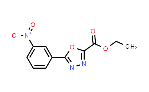 CAS No. 1401521-92-3, Ethyl 5-(3-nitrophenyl)-1,3,4-oxadiazole-2-carboxylate