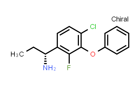 CAS No. 1401839-26-6, Benzenemethanamine, 4-chloro-α-ethyl-2-fluoro-3-phenoxy-, (αR)-