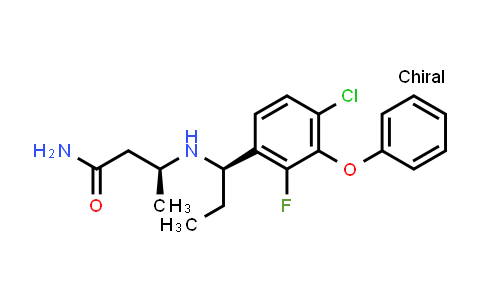 CAS No. 1401839-27-7, Butanamide, 3-[[(1R)-1-(4-chloro-2-fluoro-3-phenoxyphenyl)propyl]amino]-, (3S)-