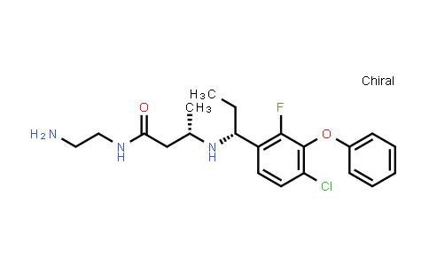 CAS No. 1401839-28-8, Butanamide, N-(2-aminoethyl)-3-[[(1R)-1-(4-chloro-2-fluoro-3-phenoxyphenyl)propyl]amino]-, (3S)-