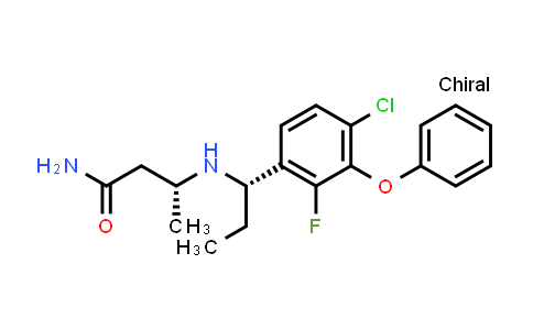 CAS No. 1401839-29-9, Butanamide, 3-[[(1S)-1-(4-chloro-2-fluoro-3-phenoxyphenyl)propyl]amino]-, (3R)-