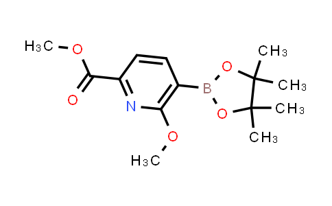 CAS No. 1402004-07-2, Methyl 6-methoxy-5-(4,4,5,5-tetramethyl-1,3,2-dioxaborolan-2-yl)picolinate