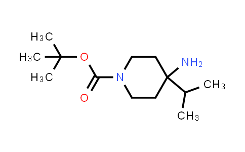 CAS No. 1402148-68-8, tert-Butyl 4-amino-4-(propan-2-yl)piperidine-1-carboxylate
