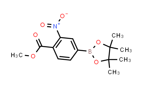 CAS No. 1402238-34-9, Methyl 2-nitro-4-(4,4,5,5-tetramethyl-1,3,2-dioxaborolan-2-yl)benzoate
