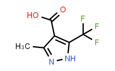 CAS No. 1402447-01-1, 3-Methyl-5-(trifluoromethyl)-1H-pyrazole-4-carboxylic acid