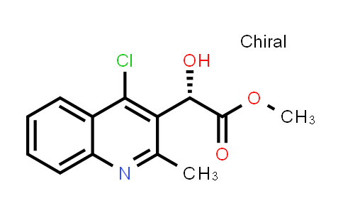 CAS No. 1402597-30-1, (S)-methyl 2-(4-chloro-2-methylquinolin-3-yl)-2-hydroxyacetate