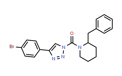 CAS No. 1402612-54-7, Methanone, [4-(4-bromophenyl)-1H-1,2,3-triazol-1-yl][2-(phenylmethyl)-1-piperidinyl]-