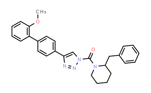 CAS No. 1402612-56-9, Methanone, [4-(2'-methoxy[1,1'-biphenyl]-4-yl)-1H-1,2,3-triazol-1-yl][2-(phenylmethyl)-1-piperidinyl]-