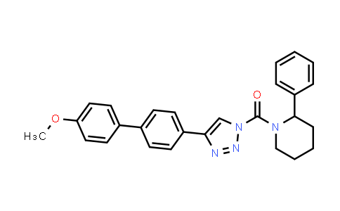CAS No. 1402612-58-1, Methanone, [4-(4'-methoxy[1,1'-biphenyl]-4-yl)-1H-1,2,3-triazol-1-yl](2-phenyl-1-piperidinyl)-
