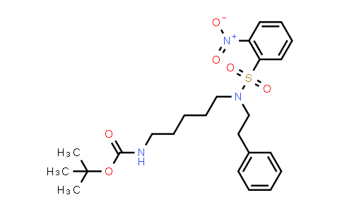 CAS No. 1402612-59-2, Carbamic acid, N-[5-[[(2-nitrophenyl)sulfonyl](2-phenylethyl)amino]pentyl]-, 1,1-dimethylethyl ester