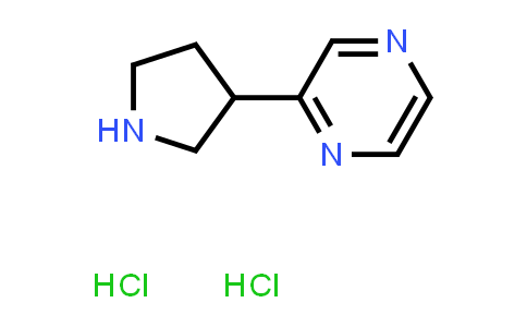 CAS No. 1402672-73-4, 2-(Pyrrolidin-3-yl)pyrazine dihydrochloride