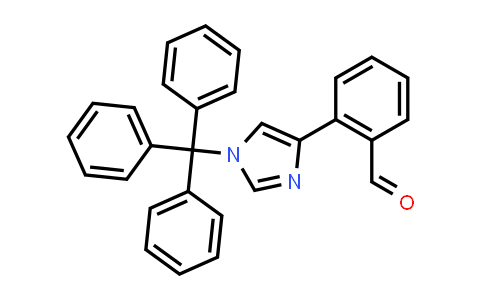 CAS No. 1402838-08-7, 2-(1-trityl-1H-imidazol-4-yl)benzaldehyde
