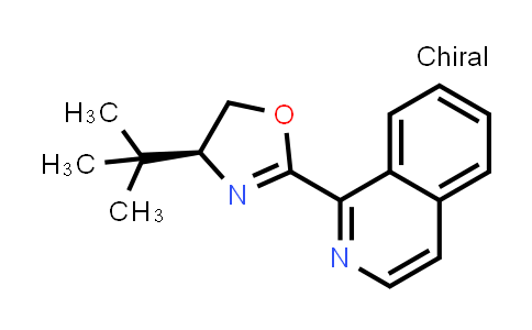 CAS No. 1402851-52-8, 1-[(4S)-4-tert-Butyl-4,5-dihydro-2-oxazolyl]isoquinoline
