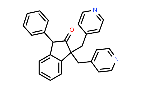 CAS No. 140364-74-5, 2H-Inden-2-one, 1,3-dihydro-3-phenyl-1,1-bis(4-pyridinylmethyl)-