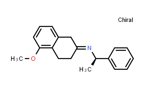 CAS No. 1403690-98-1, (αR)-N-(3,4-Dihydro-5-methoxy-2(1H)-naphthalenylidene)-α-methylbenzenemethanamine