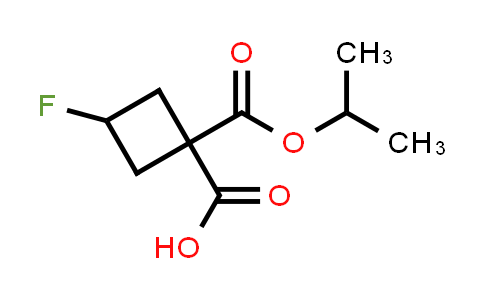 CAS No. 1403766-90-4, 3-Fluoro-1-[(propan-2-yloxy)carbonyl]cyclobutane-1-carboxylic acid