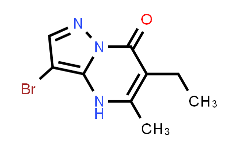 CAS No. 1403767-27-0, 3-Bromo-6-ethyl-5-methyl-4H,7H-pyrazolo[1,5-a]pyrimidin-7-one