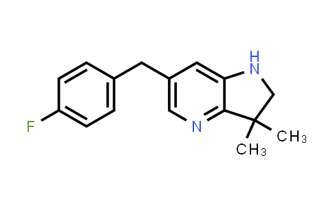 CAS No. 1403903-11-6, 6-(4-Fluorobenzyl)-3,3-dimethyl-2,3-dihydro-1H-pyrrolo[3,2-b]pyridine