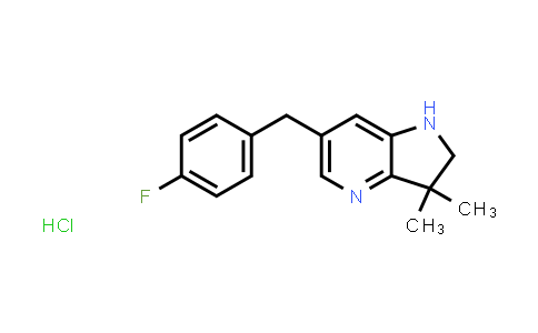 CAS No. 1403904-89-1, 6-(4-Fluorobenzyl)-3,3-dimethyl-2,3-dihydro-1H-pyrrolo[3,2-b]pyridine hydrochloride