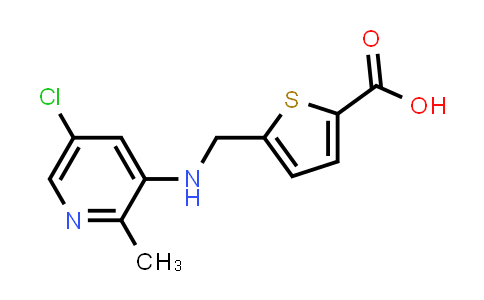 CAS No. 1404456-63-8, 5-(((5-Chloro-2-methylpyridin-3-yl)amino)methyl)thiophene-2-carboxylic acid