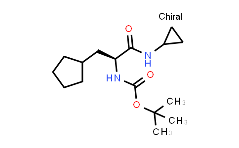 CAS No. 1404457-07-3, (S)-tert-butyl (3-cyclopentyl-1-(cyclopropylamino)-1-oxopropan-2-yl)carbamate