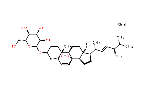 CAS No. 140447-22-9, 5α,8α-Epidioxy-(22E,24R)-ergosta-6,22-diene-3β-ol 3-O-β-D-glucopyranoside