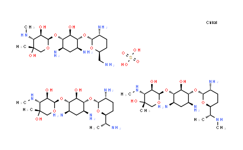 CAS No. 1405-41-0, Gentamicin (sulfate)