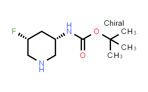 CAS No. 1405128-38-2, tert-Butyl ((3S,5R)-5-fluoropiperidin-3-yl)carbamate