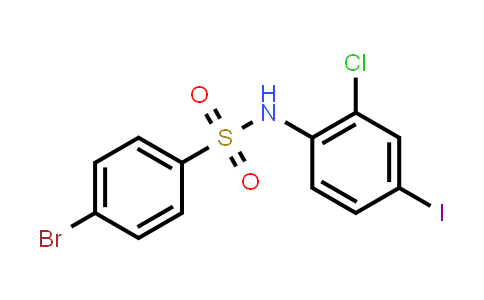 CAS No. 1406294-50-5, 4-Bromo-N-(2-chloro-4-iodophenyl)benzenesulfonamide