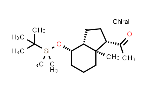 CAS No. 140659-43-4, Ethanone, 1-[(1S,3aR,4S,7aS)-4-[[(1,1-dimethylethyl)dimethylsilyl]oxy]octahydro-7a-methyl-1H-inden-1-yl]-