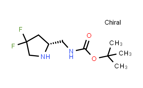 CAS No. 1407991-26-7, (R)-tert-Butyl ((4,4-difluoropyrrolidin-2-yl)methyl)carbamate
