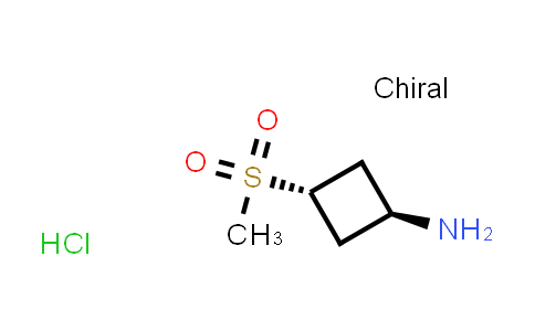 CAS No. 1408075-97-7, trans-3-(Methylsulfonyl)cyclobutanamine hydrochloride