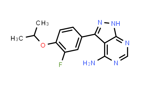 CAS No. 1408087-64-8, 1H-Pyrazolo[3,4-d]pyrimidin-4-amine, 3-[3-fluoro-4-(1-methylethoxy)phenyl]-