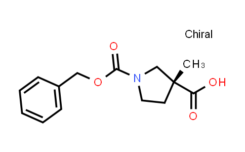 CAS No. 1412254-17-1, (R)-1-((Benzyloxy)carbonyl)-3-methylpyrrolidine-3-carboxylic acid