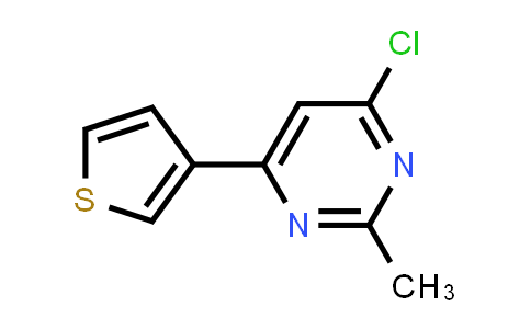 CAS No. 1412958-70-3, 4-Chloro-2-methyl-6-(thiophen-3-yl)pyrimidine