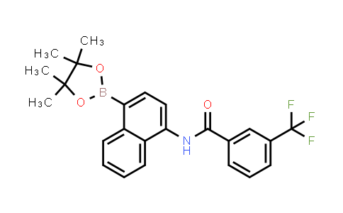 CAS No. 1414938-26-3, Benzamide, N-[4-(4,4,5,5-tetramethyl-1,3,2-dioxaborolan-2-yl)-1-naphthalenyl]-3-(trifluoromethyl)-