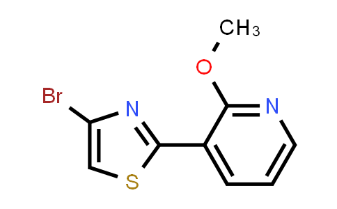 CAS No. 1415562-60-5, 4-Bromo-2-(2-methoxypyridin-3-yl)thiazole