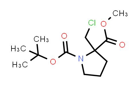 CAS No. 1415562-66-1, 1-tert-Butyl 2-methyl 2-(chloromethyl)pyrrolidine-1,2-dicarboxylate