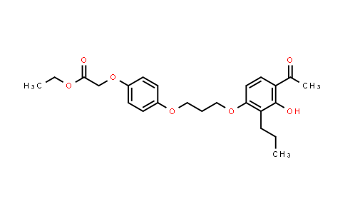 CAS No. 1415562-88-7, Ethyl 2-(4-(3-(4-acetyl-3-hydroxy-2-propylphenoxy)propoxy)phenoxy)acetate