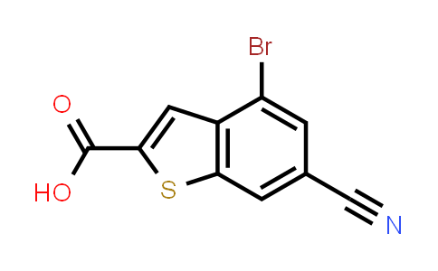 CAS No. 1415564-52-1, 4-Bromo-6-cyanobenzo[b]thiophene-2-carboxylic acid