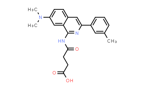 CAS No. 1415564-54-3, 4-(7-(Dimethylamino)-3-m-tolylisoquinolin-1-ylamino)-4-oxobutanoic acid