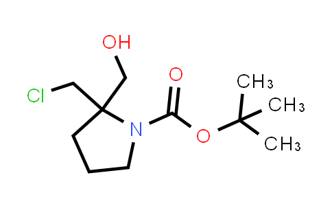 CAS No. 1415564-60-1, tert-Butyl 2-(chloromethyl)-2-(hydroxymethyl)pyrrolidine-1-carboxylate