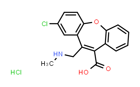 CAS No. 1415564-75-8, 2-Chloro-11-((methylamino)methyl)dibenzo[b,f]oxepine-10-carboxylic acid (Hydrochloride)
