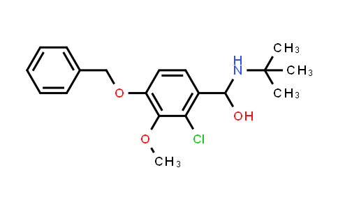 CAS No. 1415564-93-0, (4-(Benzyloxy)-2-chloro-3-methoxyphenyl)(tert-butylamino)methanol