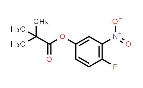 CAS No. 1415564-98-5, 4-Fluoro-3-nitrophenyl pivalate