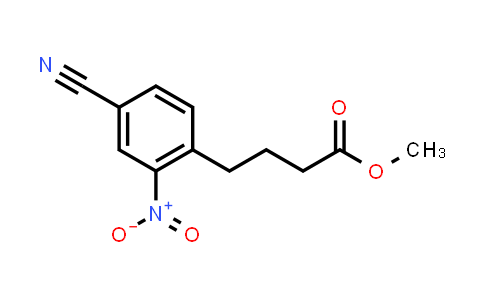 CAS No. 1415565-03-5, Methyl 4-(4-cyano-2-nitrophenyl)butanoate