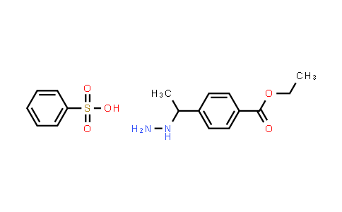CAS No. 1415565-11-5, Ethyl 4-(1-hydrazinylethyl)benzoate benzenesulfonate